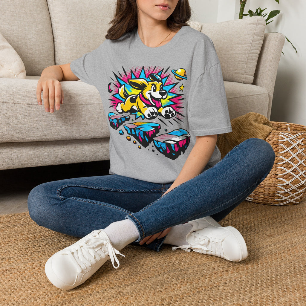 Neon Adventure Dog T-Shirt