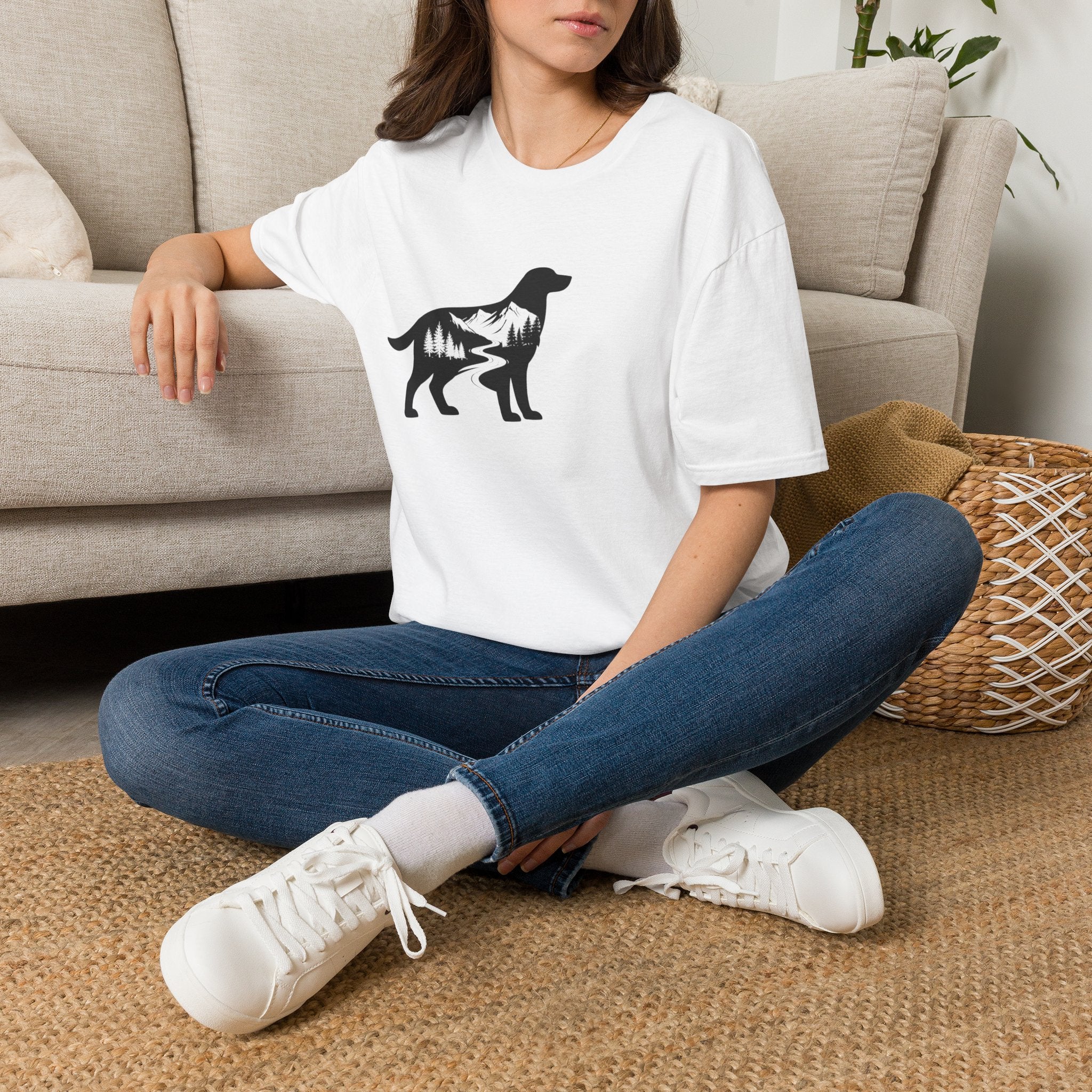 Dog Silhouette Foret T-Shirt