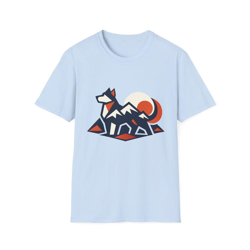 Geometric Dog Mountain T-Shirt
