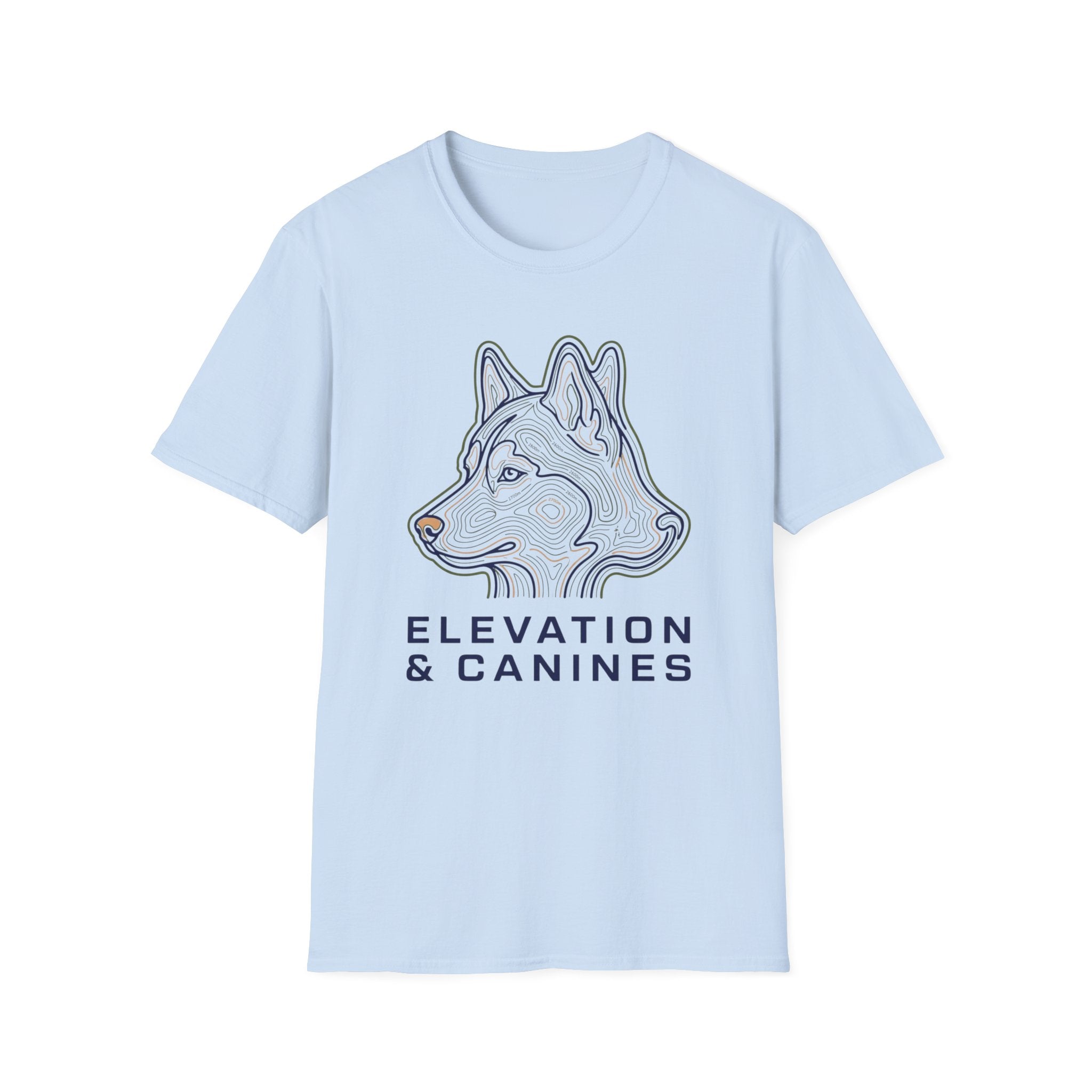 Topographic Dog Head T-Shirt