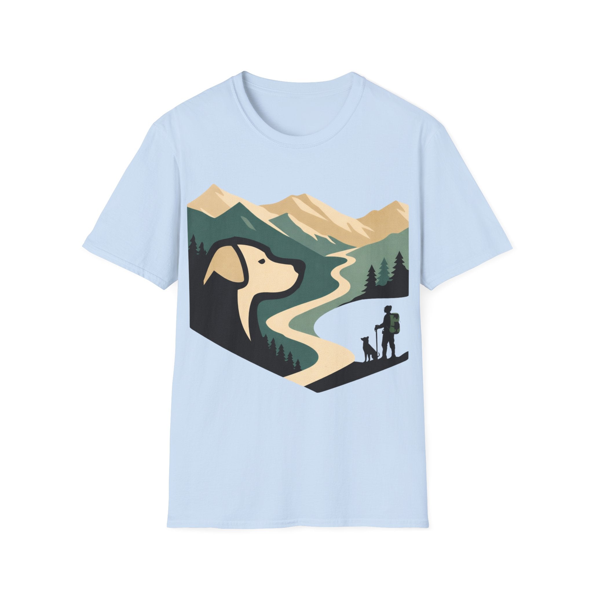 Minimalistic Dog Man Trail