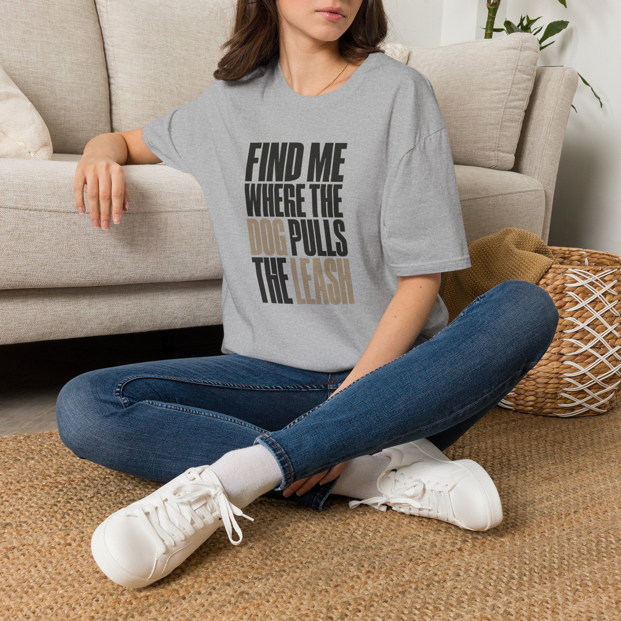 Dog Pulls Leash T-Shirt