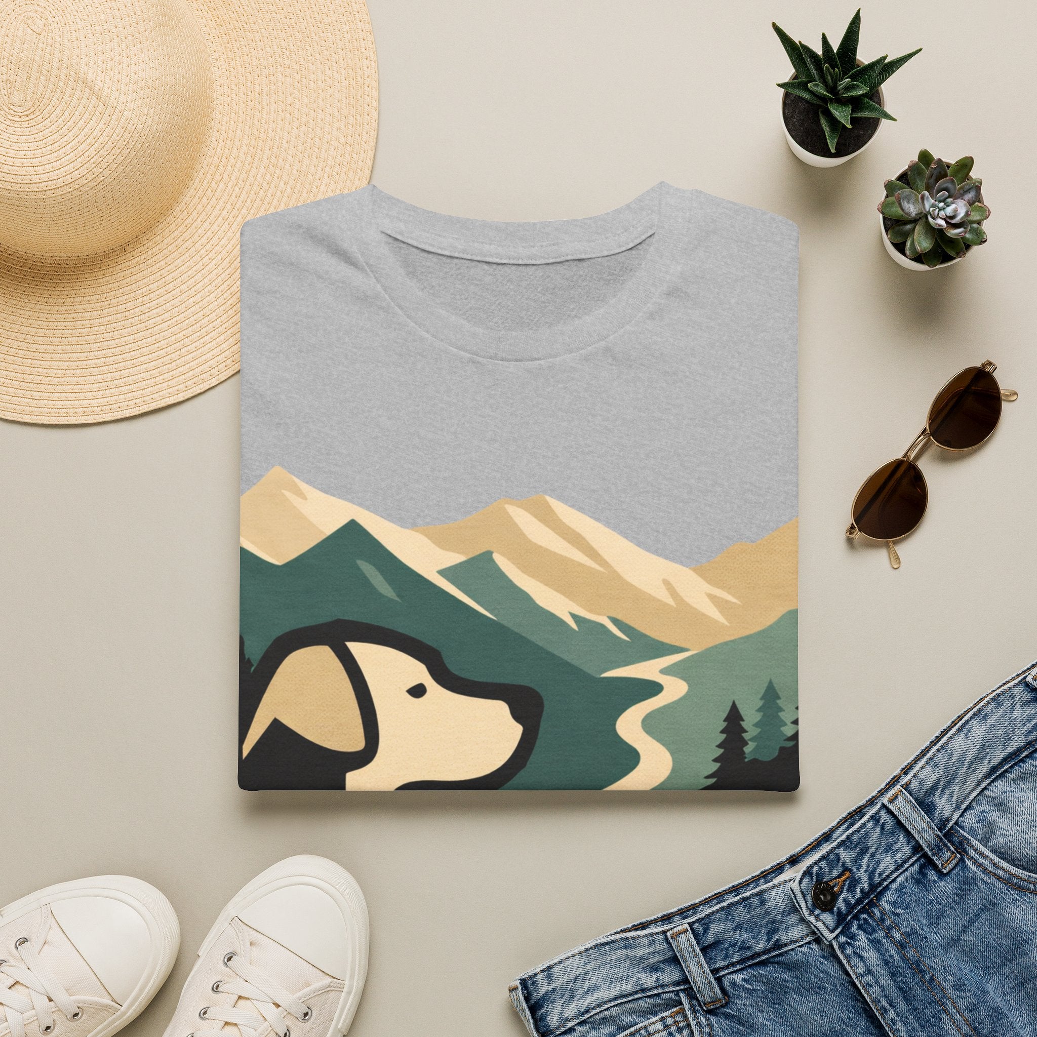 Minimalistic Dog Man Trail