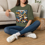 Geometric Mountain Dog T-Shirt