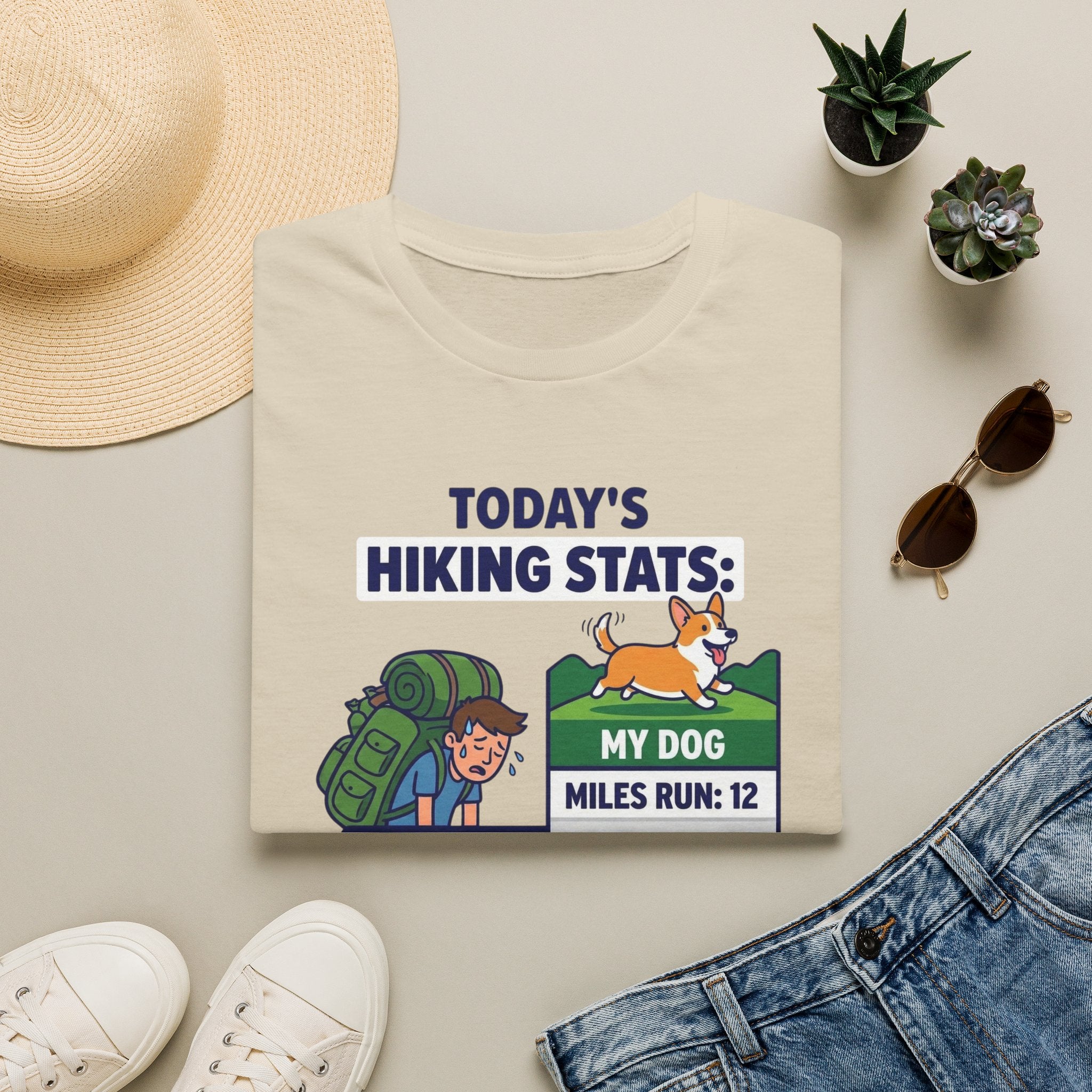 Hiking Stats Dog T-Shirt
