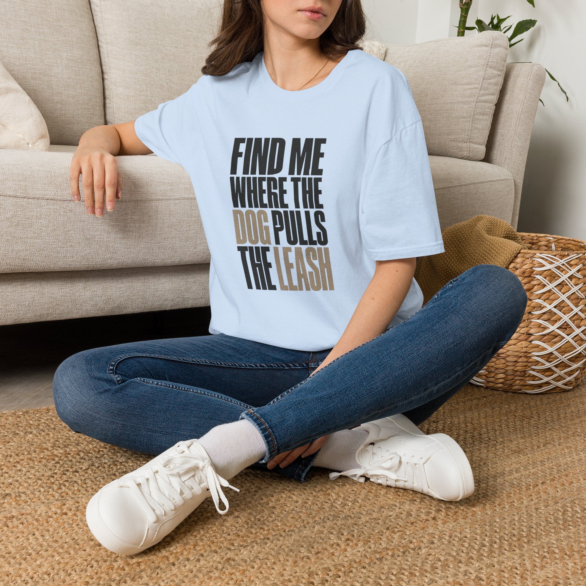 Dog Pulls The Leash T-Shirt