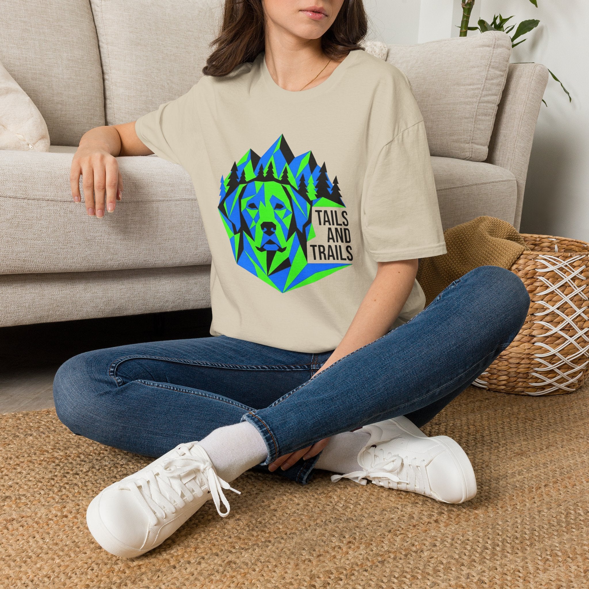Abstract Geometric Dog T-Shirt