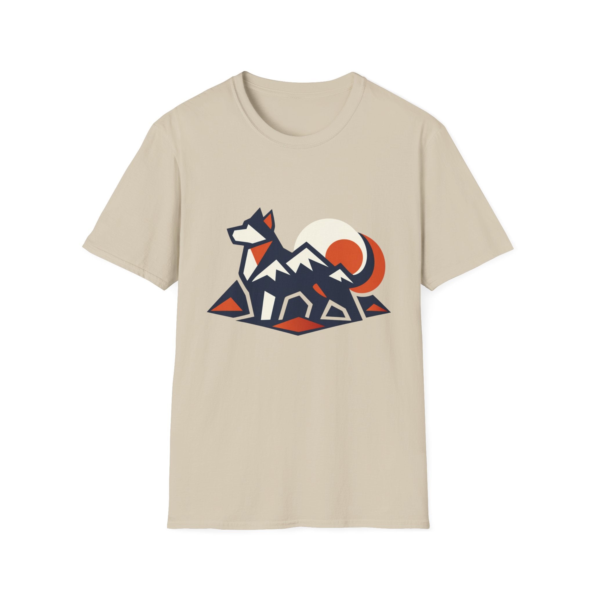 Geometric Dog Mountain T-Shirt