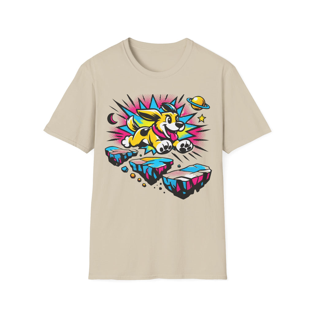 Neon Adventure Dog T-Shirt