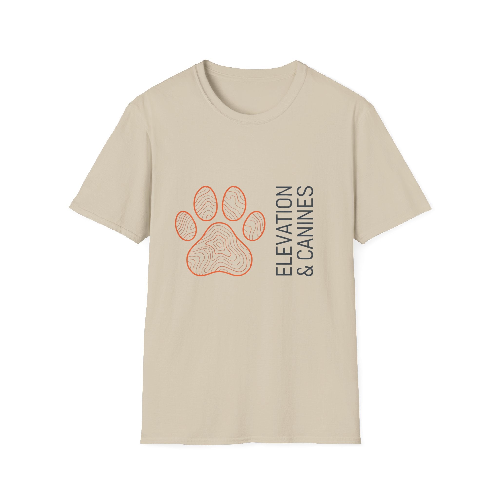 Topographic Paw Print T-Shirt