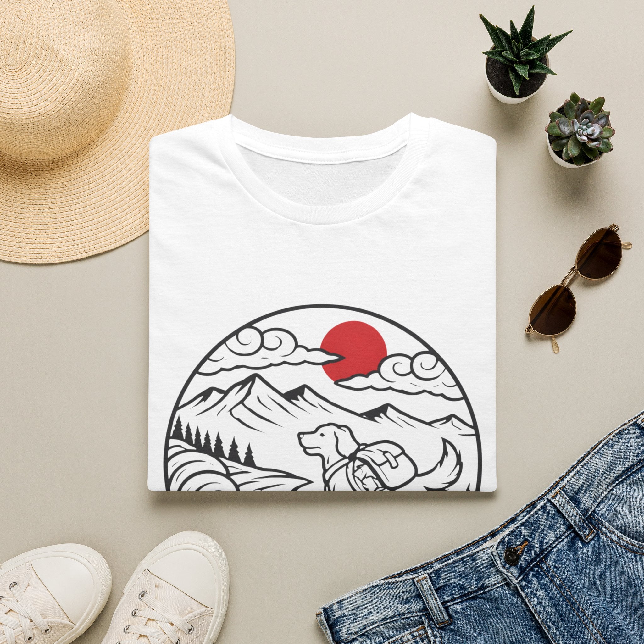 Moonlit Trail Dog T-Shirt
