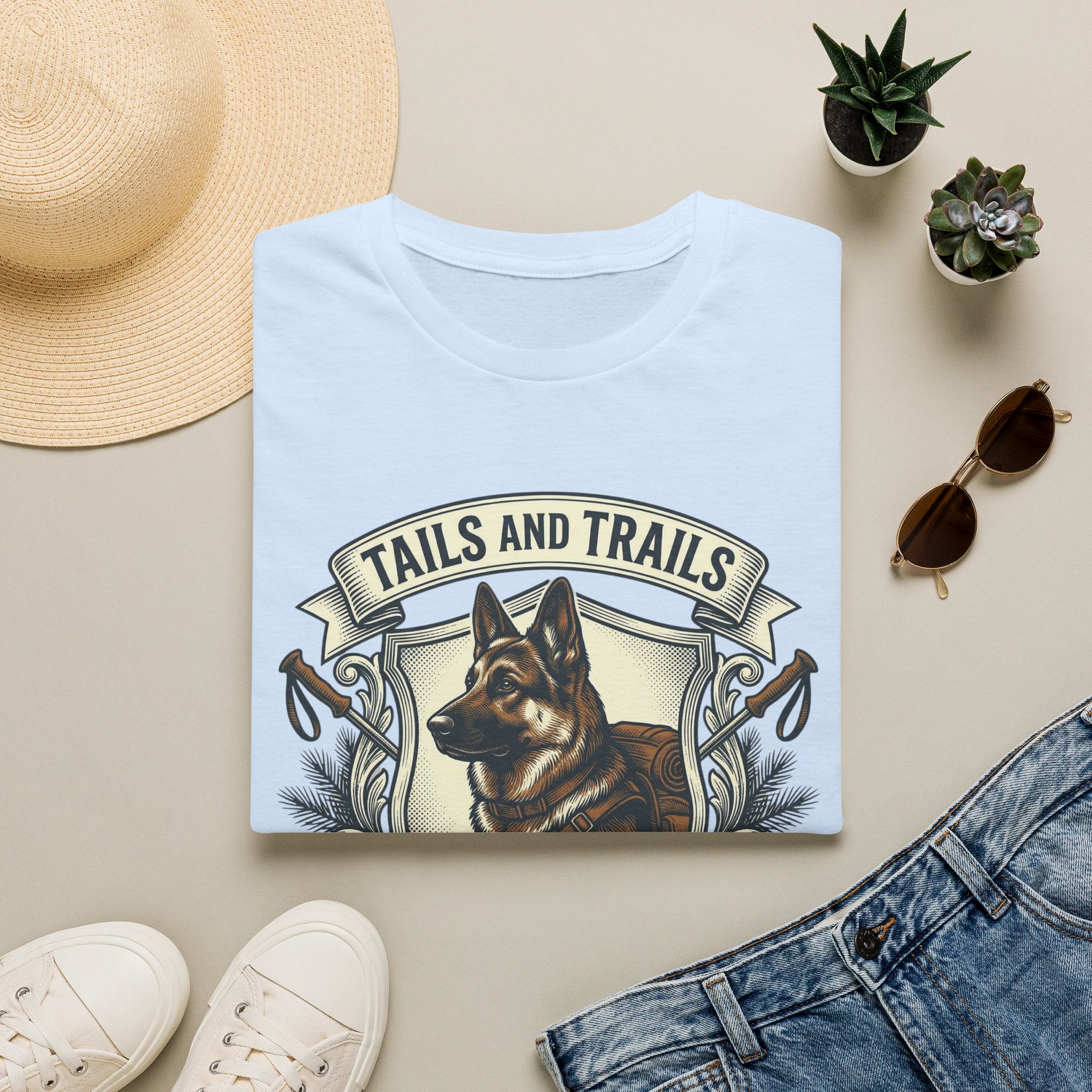 Tails and Trails Heraldic T-Shirt
