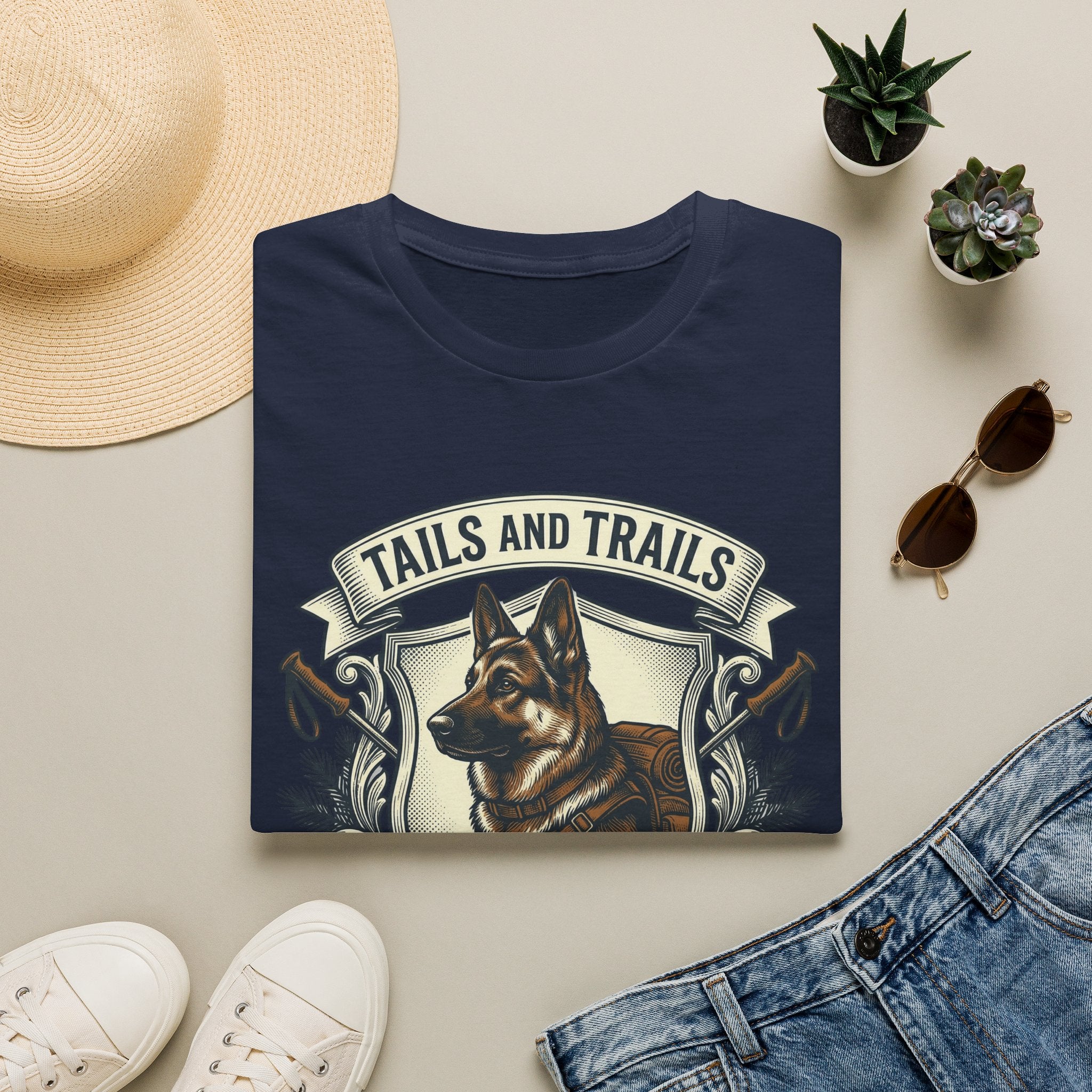 Tails and Trails Heraldic T-Shirt