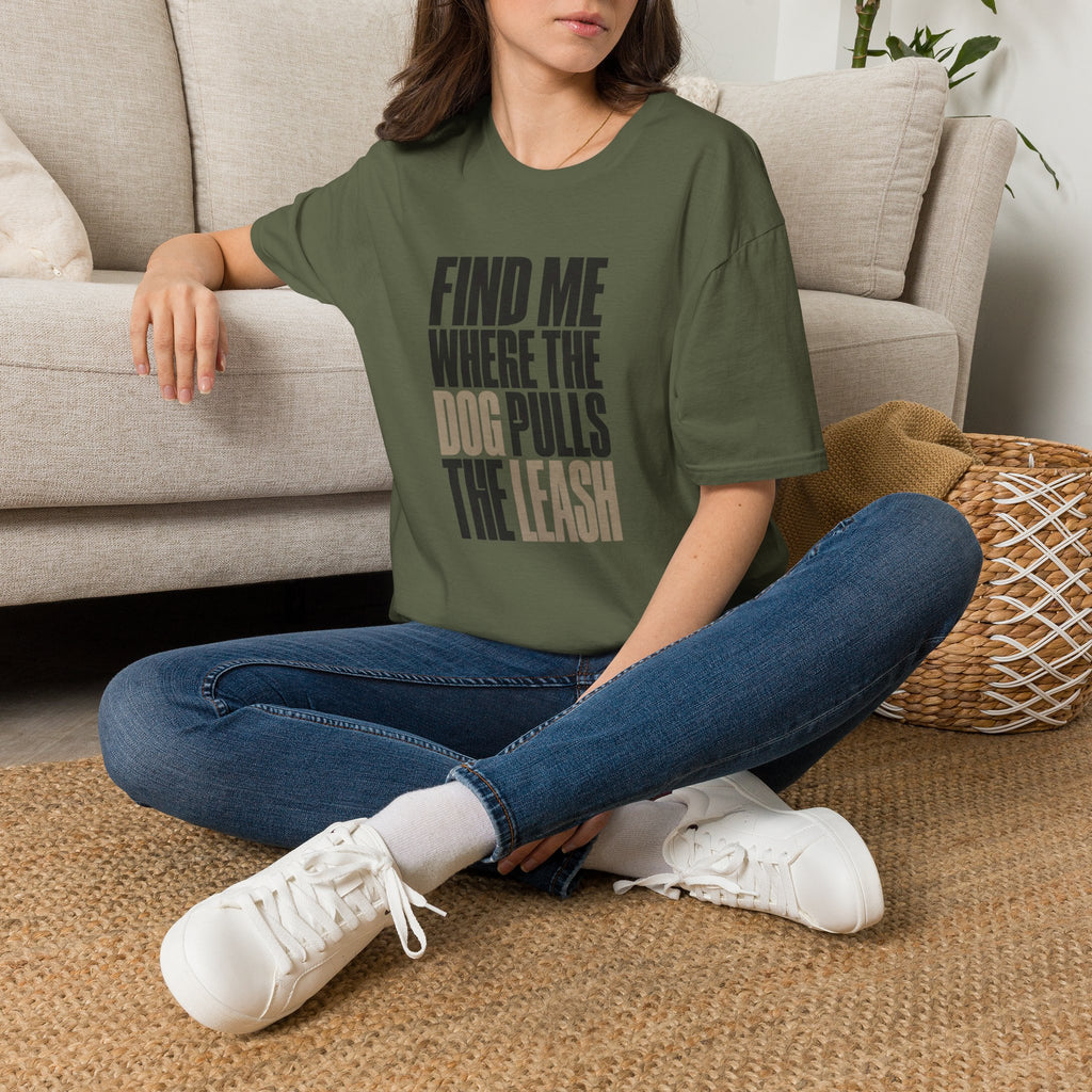 Dog Pulls The Leash T-Shirt