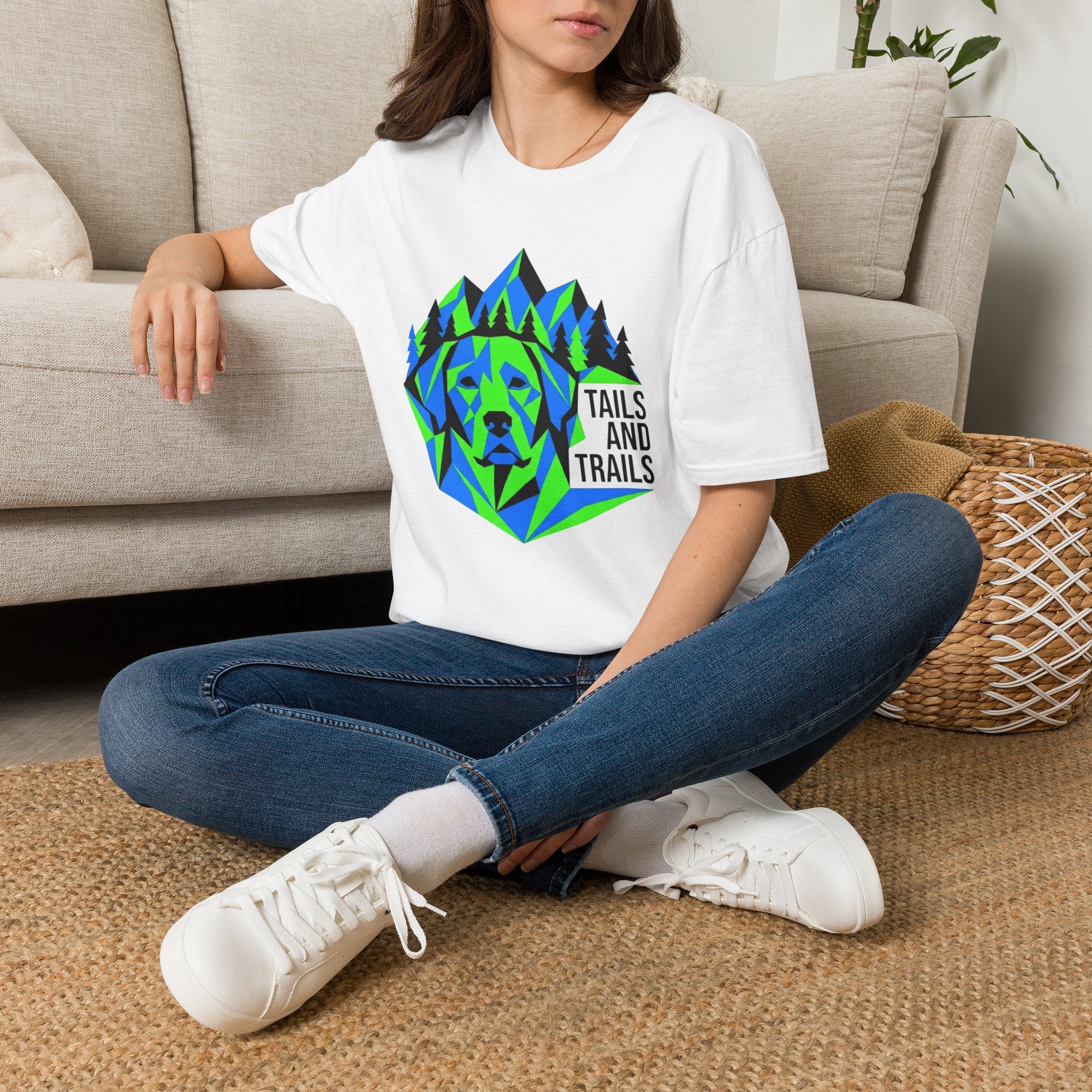 Abstract Geometric Dog T-Shirt