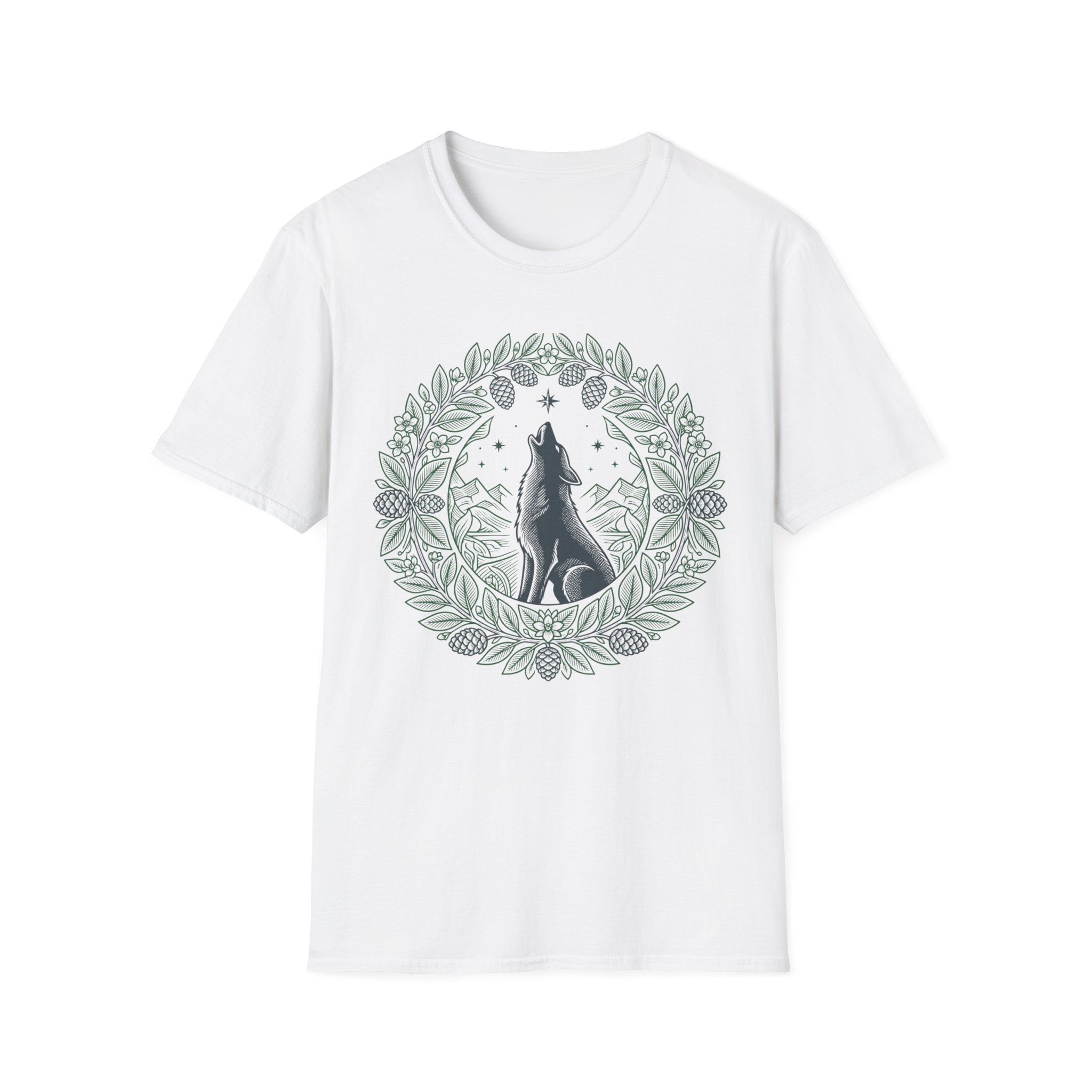 Moonlit Wreath Dog T-Shirt