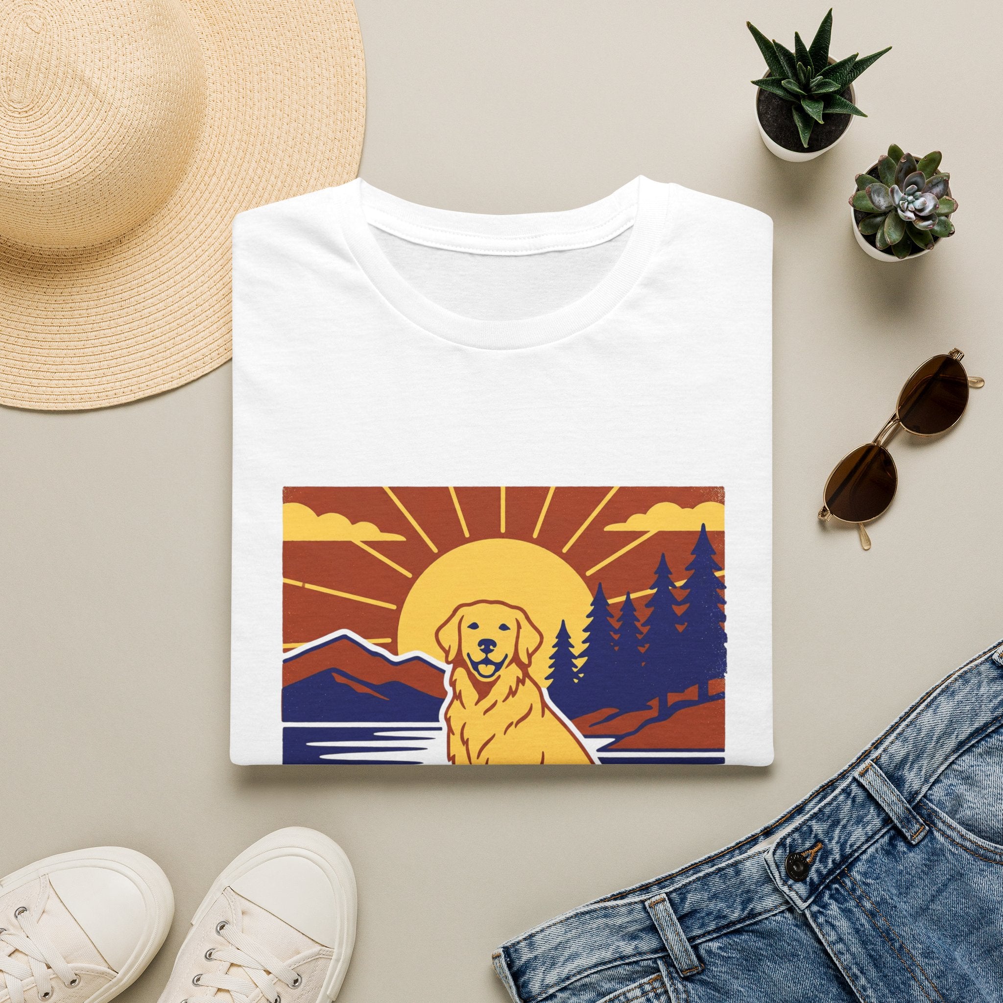 Sunset Mountain Retriever T-Shirt