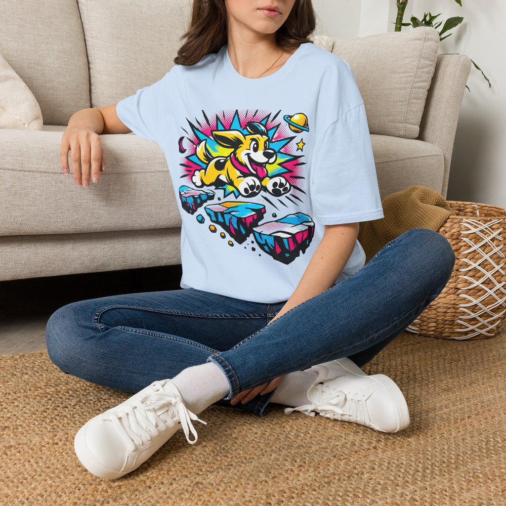 Neon Adventure Dog T-Shirt